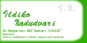 ildiko nadudvari business card